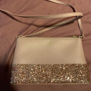 Kate Spade Greta Court Ramsey Glitter Crossbody Bag ~NWT~ Pink